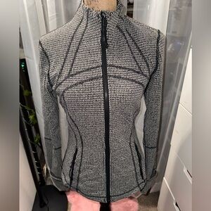 Lululemon Athletica black and white define jacket 8